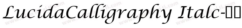 LucidaCalligraphy Italc字体转换